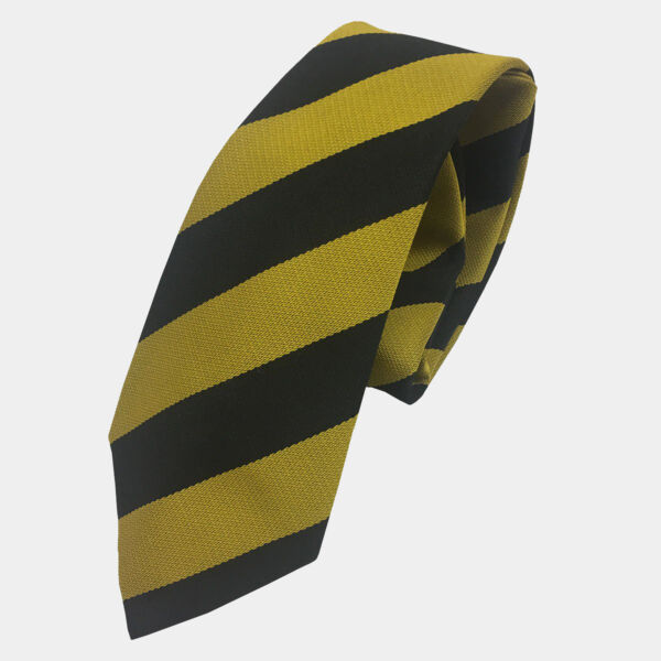 Black/Gold School Tie - Kids Thumbnail