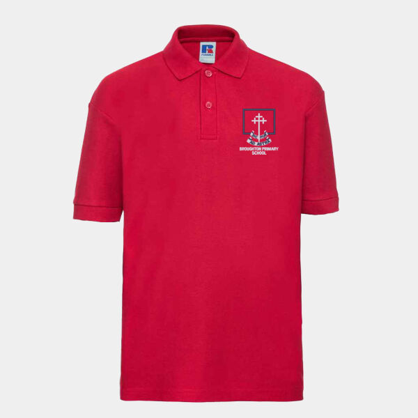 Broughton Primary School Polo - Red Thumbnail