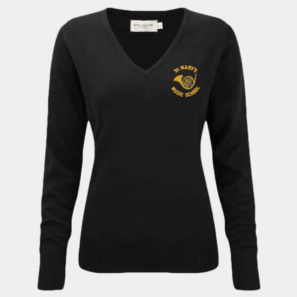 St Marys Music School Womens V-Neck Jumpers St Marys Music School Womens V-Neck Jumpers Thumbnail