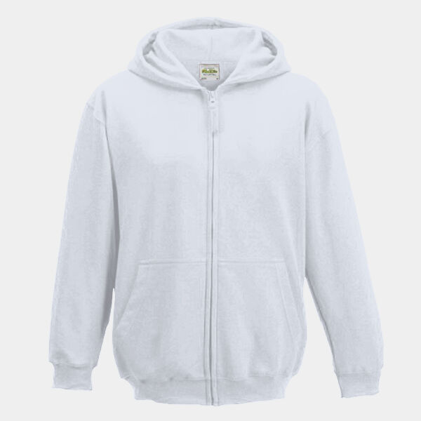 Plain AWDis Kids Zipped Hoodie Thumbnail