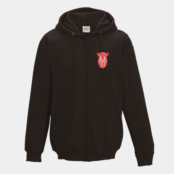 St Thomas of Aquins Zipped Black Hoodie Thumbnail