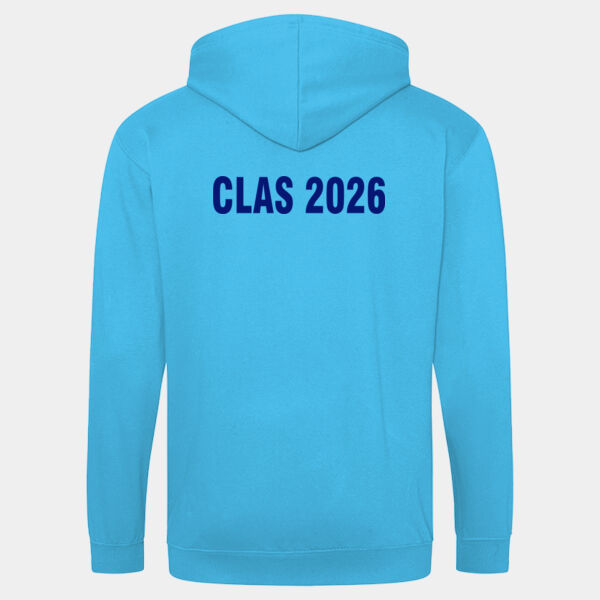 Bun-Sgoil Taobh Na Pairce P7 Zipped Hoodie with Back Print - Adults Thumbnail