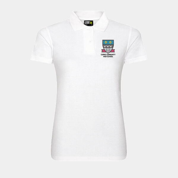 Currie CHS Women's White Polo  Thumbnail