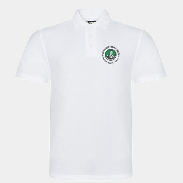 Forrester High School White Polo Thumbnail