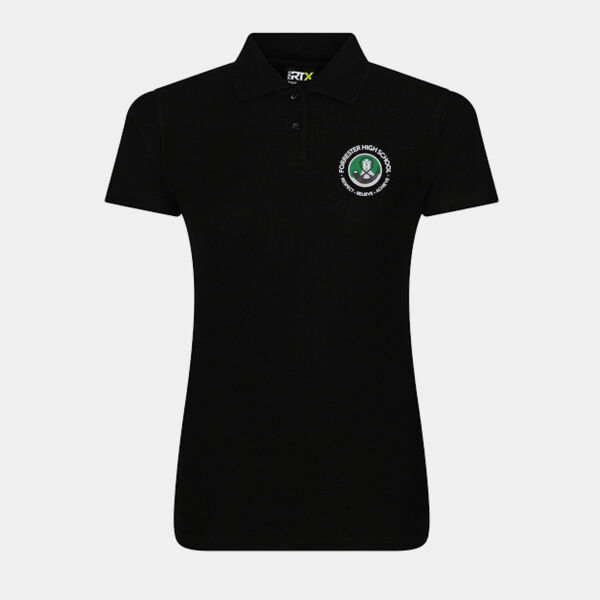 Forrester High School Female Polo Black Thumbnail