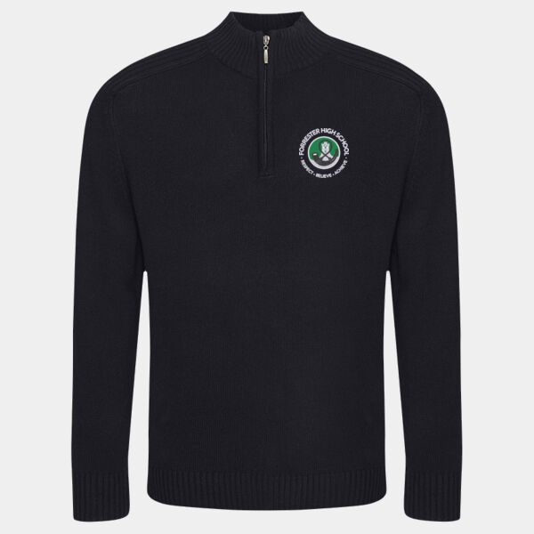 Forrester High School 1/4 Zip Knitted Sweatshirt  Thumbnail