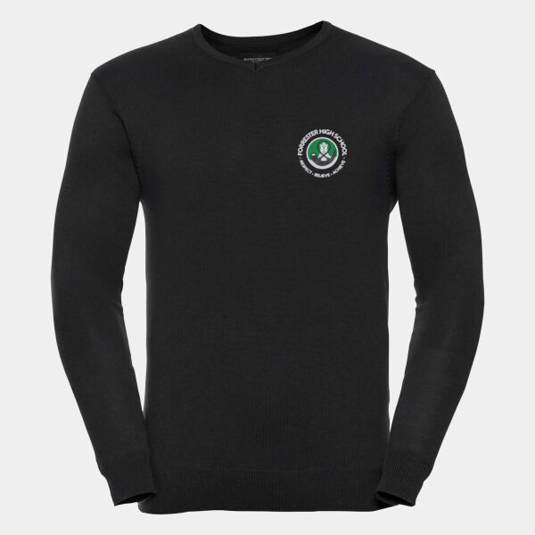 Forrester High School V Neck Knitted Jumper Thumbnail