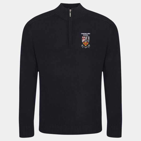Kinross High School Knitted 1/4 Zip  Thumbnail